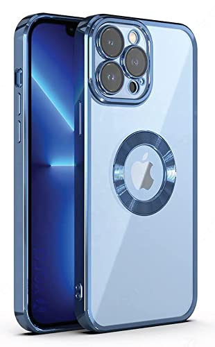 Image of YOFO Electroplated Logo View Back Cover Case for Apple iPhone 11 Pro Max [6.5] (Transparent|Chrome|TPU+Poly Carbonate)