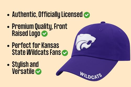 Gorra Kansas State Classic Edition ajustable morada miniatura 6