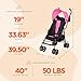 Baby Trend Rocket Plus Lightweight Stroller, Petal