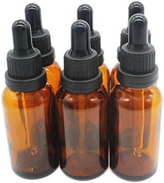 YIZHAO 50ml Amber Dropper Bottle, Empty Eye Glass Dropper Bottles with [Glass Pipette Dropper],Small Sample Glass Bottles,for Essential oil Diffuser,Massage,Beauty Oil Mix  12 Pcs