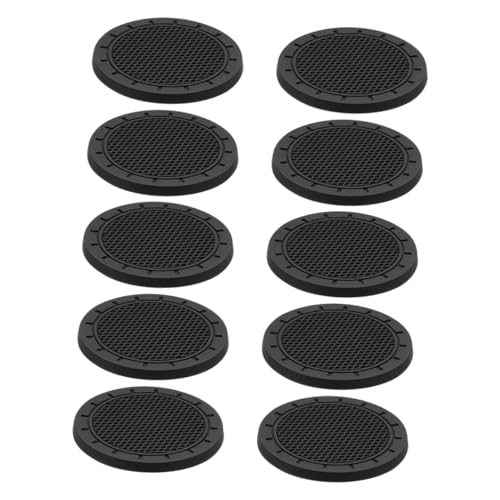 MAGICLULU 10pezzi Tappetino Per Tazza Per Veicolo Sottobicchiere in Pvc Per Auto Portabicchiere Antiscivolo Per Interni Auto Facil Pulire Adattare Molteplici Veicoli