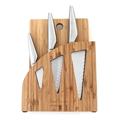 Chopaholic 3 Piece Chef Knife Set with Block Cover