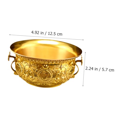 Cornucopia dorada PRETYZOOM de mesa para almacenamiento de objetos decorativos en oficina 8