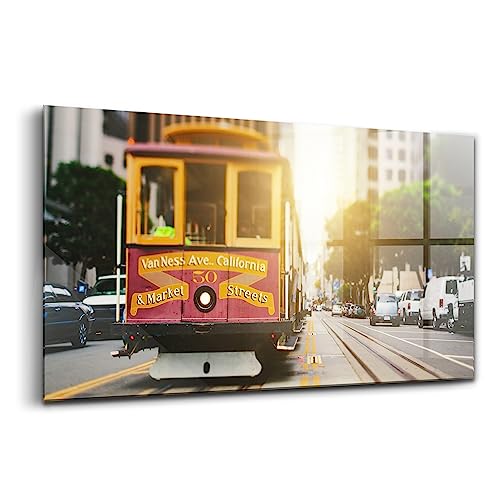 Tableau en verre San Francisco 140x70 cm pour illuminer un intérieur sombre