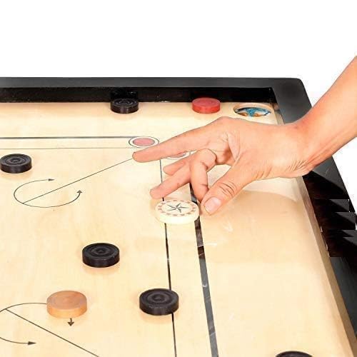 Image of New Premium Matte Finish Carrom Board, with Striker, Coins & Powder | Smooth Playing Surface | Indoor Family Game for Kids & Adults with Water Proof Playing Surface (26 Inch - Medium)