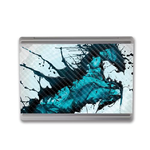Image of MightySkins Carbon Fiber Skin Compatible with Microsoft Surface Laptop Go 3 (2023) Full Wrap Kit - Wild Splash | Protective, Durable Textured Carbon Fiber Finish | Made in The USA