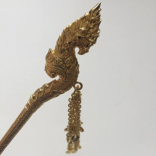 Hot! 100% King Of Nagas Style Handmade Vintage/Antique/Native Design Tin Hair Barrettes/Great Naga Hair Pin Made In Thailand (Northern) #TOP3