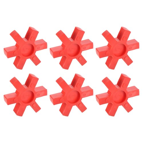 Insert d'accouplement à mâchoire L150 uxcell uréthane solide haute résistance rouge