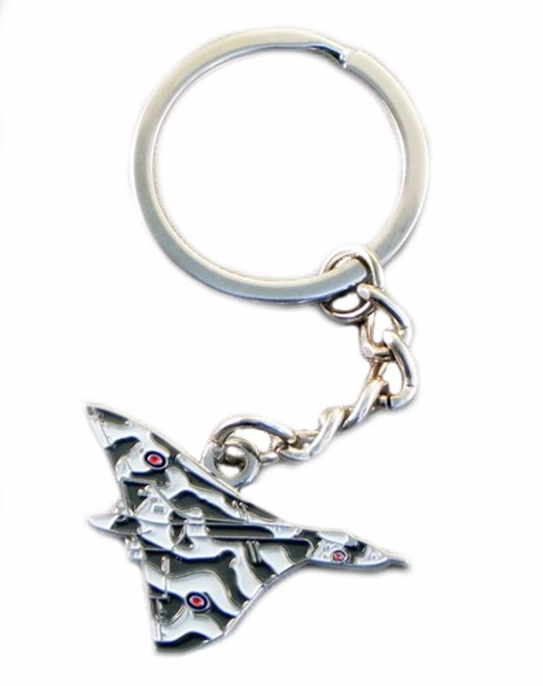 Metal Enamel Keyring MOD RAF Vulcan Bomber Aeroplane Airplane plane aircraft