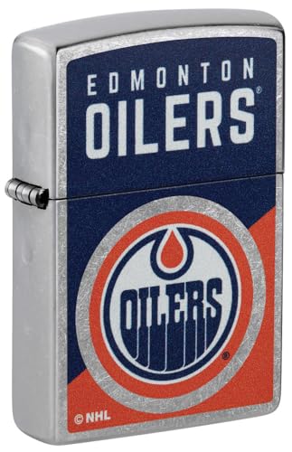 Zippo NHL Edmonton Oilers 2024 Street Chrome Pocket Lighter -  Zippo Manufacturing Company, 46192