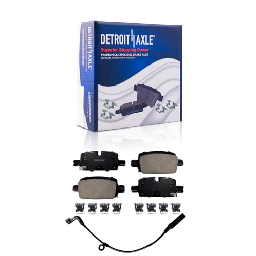 Detroit Axle - Rear Brake Pads for Chevy GMC Silverado Sierra 1500 Tahoe Suburban Colorado Yukon XL...