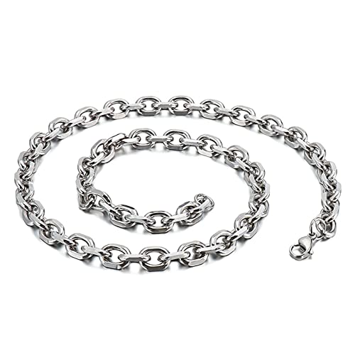 Chaîne en acier inoxydable anti-noircissement grand collier homme