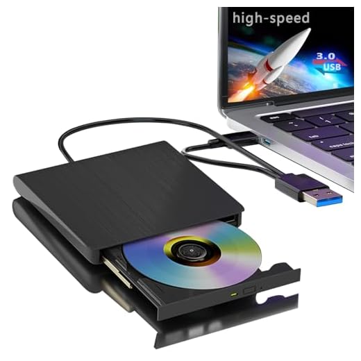 External DVD Drive , External CD/DVD Drive for Laptop USB 3.0 Portable CD/DVD +/-RW Drive/DVD Player for Laptop CD ROM Burner Compatible with Laptop Desktop PC Windows Linux OS Mac Black