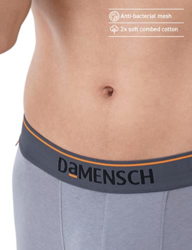 Image of DAMENSCH Deo-Cotton Solid Underwear Pack of 1 Breathable Inner for Men Cotton Trunks for Men Pack No-Marks Waistband Mens Underwear Moisture Wicking Underwear for Men Combo