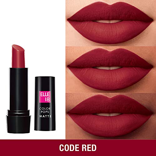 Image of Elle 18 Color Pops Matte Lip Color, Code Red, 4.3 g