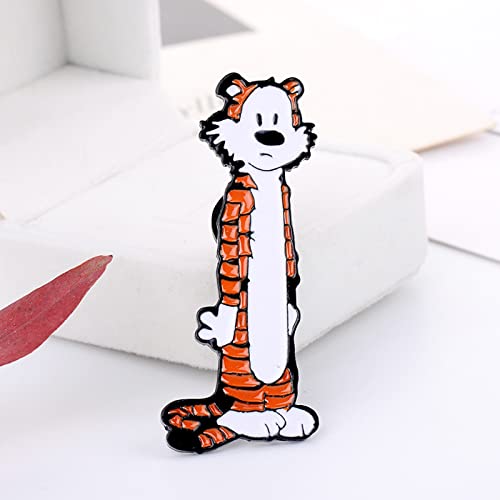 Image of Cute Enamel Pins Cartoon Lapel Pin Brooch Badge for Backpack Jackets Funny Tiger Pins for Gift Anime Enamel Pin for Clothing Hat Decoration