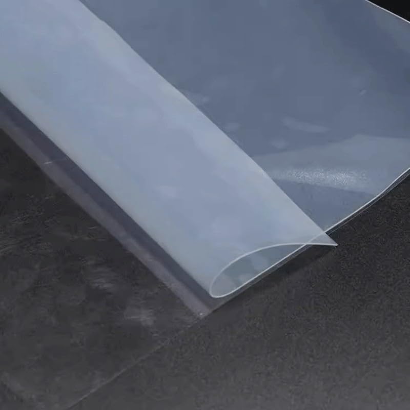 500 x 500 mm transparente Silikonkautschuk-Mattenplatte | 0.2mm
