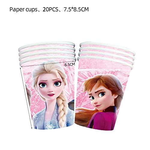 Kceatos 20Pcs Frozen Princess Paper Cups,Birthday Party Supplies Decorations,20Pcs Set (Cups) #TOP1