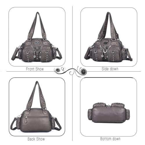 Image of Angel Kiss Small Purse Handbag for Women Crossbody and Shoulder Bags Multipocket Soft Hobo Purses