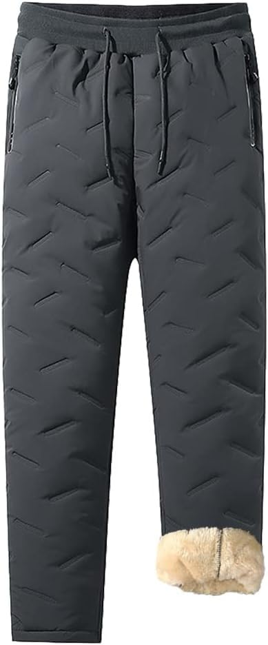Uniseksowy polar z owczej wełny - Wodoodporne joggery unisex z podszewką z polaru z owczej wełny (Color : Gray2, Size : 4XL)