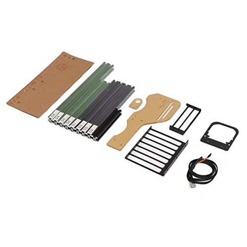 Gabinete Vertical Abierto de Aluminio con Excelente Disipación de Calor para DIY ATX MATX ITX Aluminio (Verde Negro) miniatura 4