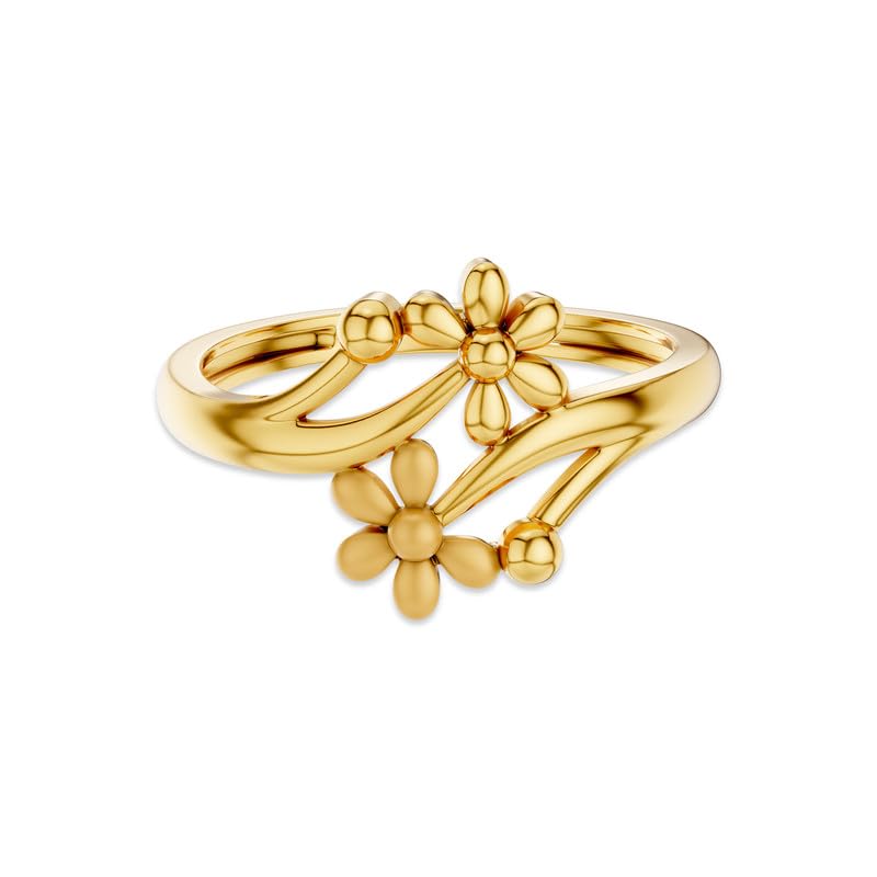 Image of KISNA 9KT / 14KT / 18KT Flossie Yellow Gold Ring For Women | S14