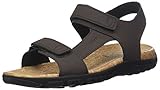  Geox Uomo Sandal Strada C, Sandalia con Pulsera para Hombre, Marrón (Ebony), 45 EU