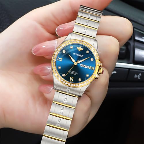 OUPINKE Womens Automatic Watches Diamond Elegant Dress Wrist Watch Skeleton Mechanical Self Winding Waterproof Luminous Ladies Gifts3