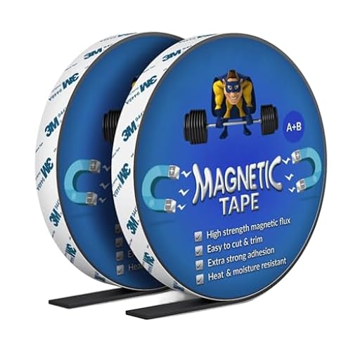 TELKES - Cinta Magnética Autoadhesiva A + B Se Puede Cortar para Bricolaje Cinta Magnética para Mosquiteras y Cortinas Iman de Neodimio con Adhesivo 3M (2, 12,5x1,5mm A+B) | Ya disponible en tu tienda friki favorita! En mundofriki.es!