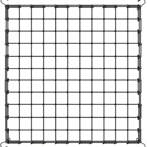 NJCXOLA 1 red scrog,Malla con Gancho para Armarios de Cultivo con Borde TransversalMalla Flexible para Armarios de Cultivo(90 * 90cm)