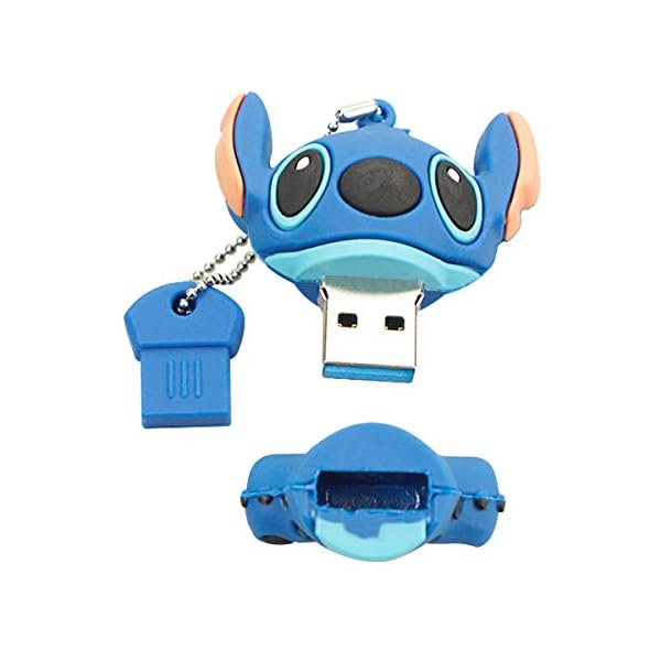 Marceloant USB-Speicherstick 32 GB USB 3.0, süßes Cartoon-Form, Flash-Laufwerk, externer Speicherstick (Stitch-32G) – Bild 4