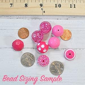 20mm Beetle Buzz Bubblegum Bead Mix Purple Lime Black Chunky Plastic Beads in Bulk