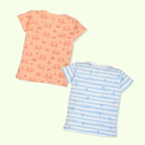 Image of LuvLap Baby Boys & Girls 100% Cotton Night Suit, Pack of 2