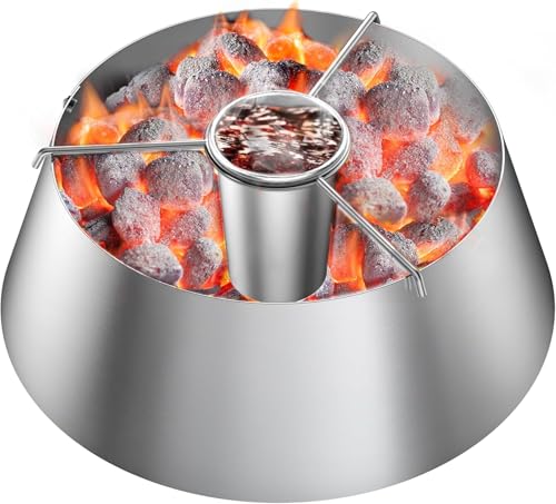 COMPATIBILITÀ: Si adatta alle griglie Weber da 47 cm, 57 cm e 67 cm e ad altre griglie di dimensioni simili, nonché alle griglie in ceramica. Compatibile con Big Green Egg, Kamado Joe, funziona perfettamente anche con Weber WSM Cooker o altri Kettle Grill.