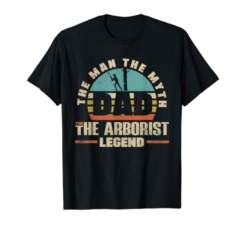 Arborista Forestal Trabajador Forestal Logger Padre Camiseta