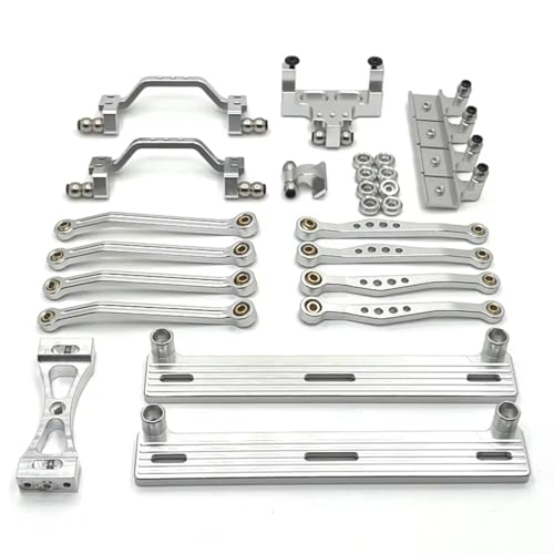RC�J�[�̃A�b�v�O���[�h�p�[�c For WPL For C64 C64-1 1/16 �����V���[�V�����N���b�h�v�����b�h�}�E���g�T�C�h�y�_���V���b�N�}�E���g�Z�b�g Rc �J�[�A�b�v�O���[�h�p�[�c�A�N�Z�T���[(Silver)