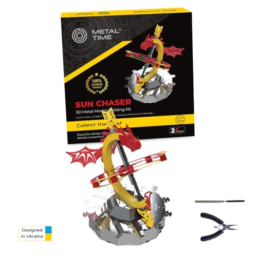 Puzzle solaire en métal 3D Sun Chaser, le cadeau idéal pour amateurs de cadran solaire en métal