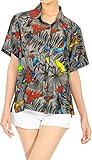 características: ropa de manga corta | Bajo recto | aberturas laterales | en forma relajada normal | punto cuello | con botones | exclusivo camisas impresas hawaiano