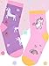 BliBliTaTa Girls Kids Socks Crew Socks 5 Pack Youth Cute Novelty Fun Cotton Seamless Toe Breathable Durable Fashion for 2-4,4-6,6-8,8-10,10-12,12-14 Years Old Small Unicorn