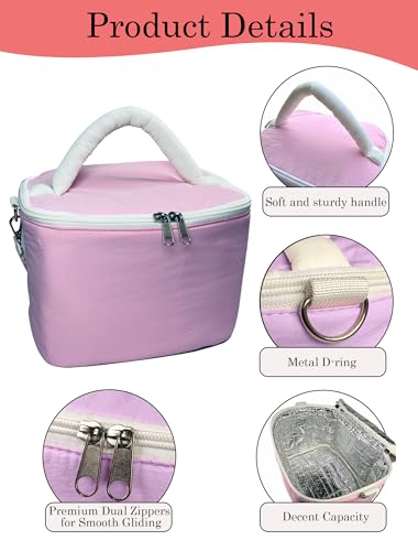 50% Off Pink Insulated Lunch Bag - Keeps Food Warm & Cool
