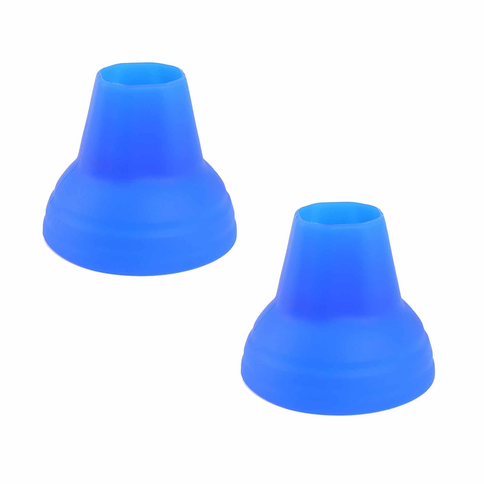 Golden Apple 2 Pcs Silicone Pickleball Ball Retriever, Pickleball Ball Picker Suction Cup Pickup Tool (Blue)