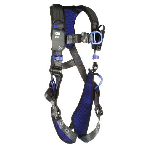 Image of 3M 1113420 DBI-SALA ExoFit X300 Comfort Vest Climbing /Positioning Safety Harness, General Industry Fall Protection, Back, Front, and Hip D-Rings, Tongue Leg Buckle, Auto Lock Quick Connect Chest,Small