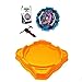 Burst-Top Arena legend 1x peonza (gt starter kit) con arena de blades de batalla Estadio 35cm x 35cm. 1 palas Juguete con lanzadores de mano arena storm battle blade gyro bey infinity