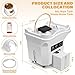 Head Spa Equipment with 60L Water Storage Tank and Waste Bucket, Warm Steam Function & All-in-One Design for Scalp Care and Relaxation-White