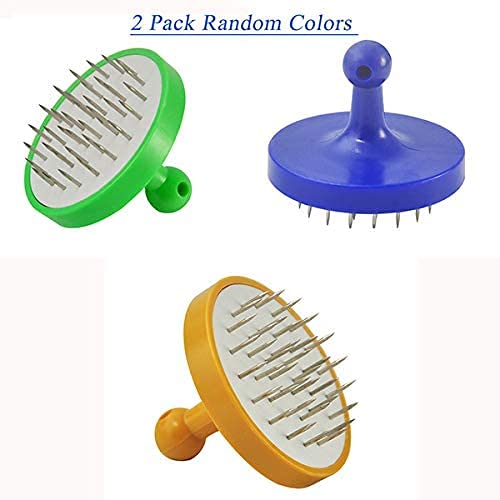 2 Pieces Shisha Tobacco Puncher Hookah Foil Hole Puncher Durable Shisha Accessory Poker Foil Hole Pouch Puncher（Random Colors)