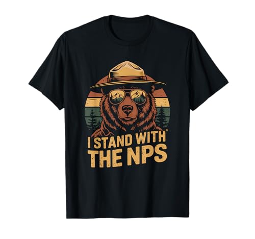 Estoy con los guardaparques de apoyo del Parque Nacional NPS PR Camiseta