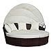 SVITA Savannah Sonneninsel mit Dach Polyrattan-Lounge Gartenmuschel Rattanmöbel Gartenliege Braun