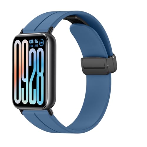 [SinRenn] �o���h Xiaomi Smart Band 9 Pro/8 Pro �Ή� �_�炩�� �V���R���� �e�� ���C�t�� �}�O�l�b�g�o�b�N�� �x���g �T�C�Y���߉\ ���C�J�� �y�� �_��ȃV���R�� �����x���g �X�g���b�v �j���ʗp ���F�I�� �R��