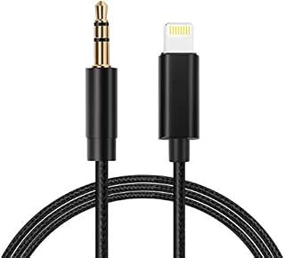 LcueGuk Aux Cord for iPhone 13/12/X/XS/11/11 Pro/11 Pro Max/8/8Plus/7/7Plus Aux Cable for Car 3.5mm Aux Cable Premium Aux Audio to Car Stereo/Speaker/Headphone Adapter Support All iOS System