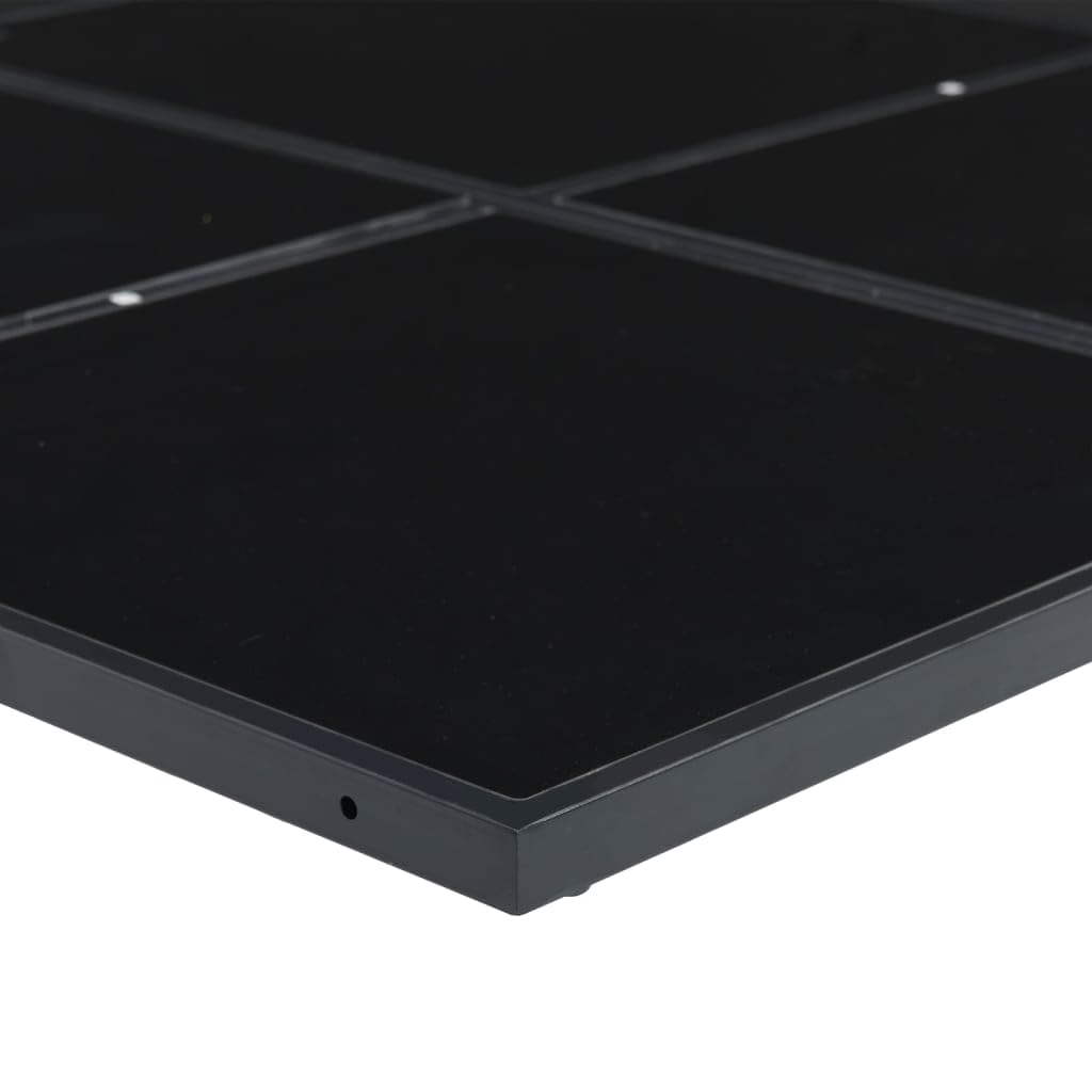 ShGaxin 3295074 - Set da pranzo da giardino con cuscini in textilene nero, set tavolo e sedie da giardino, tavolo da terrazza all'aperto e sedie, set da giardino, mobili da esterno